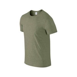 Gildan SoftStyle frfi pl, Heather Military Green (T-shirt, pl, kevertszlas, mszlas)