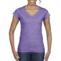 Gildan SoftStyle ni V-nyak pl, Heather Purple