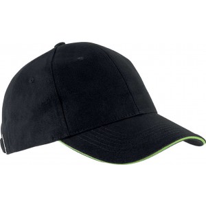 Kup Orlando 6 paneles sapka, Black/Lime (sapka)