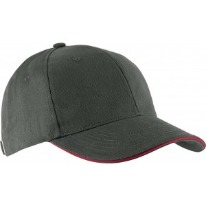Kup Orlando 6 paneles sapka, Slate Grey/Red, U (sapka)
