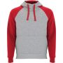 Roly Badet gyerek kapucnis pulver, Heather grey, Red