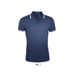 Sols Pasadena frfi pikpl, French Navy/White (SO00577FN/WH)